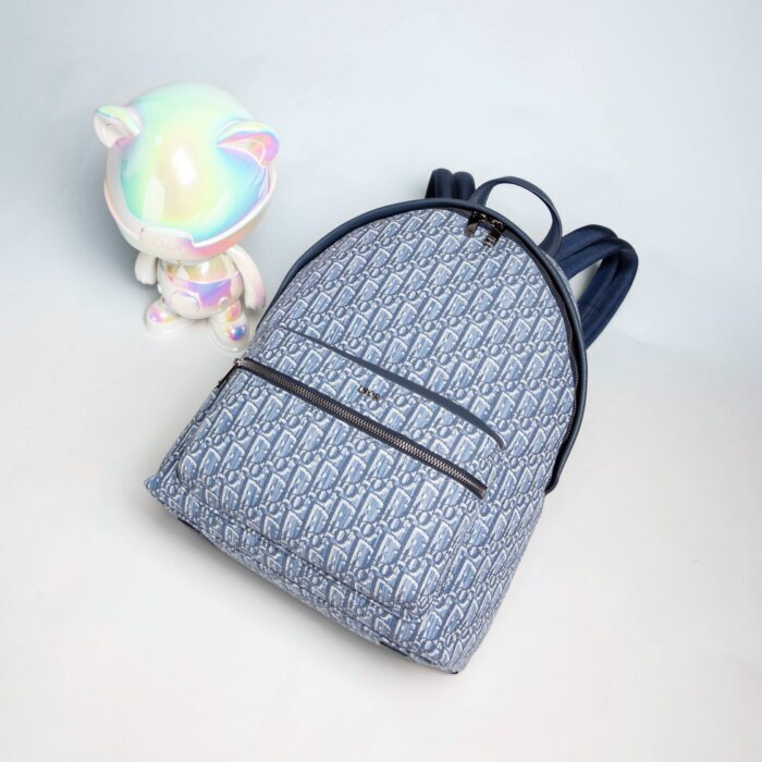 디올 라이더 백팩 오블리크 자카드 블루 레플리카 미러급 SA급 S급 고퀄리티 최상급 하이엔드 가방 [남성여성공용] 5