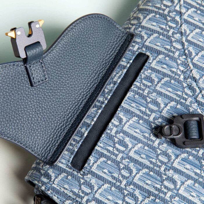 디올 새들 메신저 백 디올 오블리크 자카드 앤 그레인드 카프스킨 블루 레플리카 미러급 SA급 S급 고퀄리티 최상급 하이엔드 가방 [남성여성공용] 7