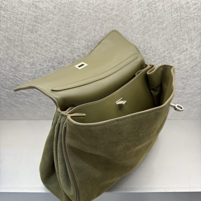 발렌시아가 로데오 핸드백 미디움 카키 스웨이드 실버 장식 레플리카 미러급 SA급 S급 고퀄리티 최상급 하이엔드 가방 [여성] 3