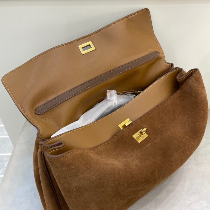 발렌시아가 로데오 핸드백 미디움 브라운 스웨이드 골드 장식 레플리카 미러급 SA급 S급 고퀄리티 최상급 하이엔드 가방 [여성] 3