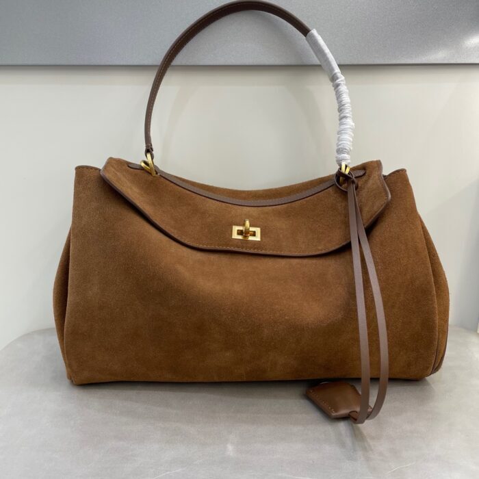 발렌시아가 로데오 핸드백 미디움 브라운 스웨이드 골드 장식 레플리카 미러급 SA급 S급 고퀄리티 최상급 하이엔드 가방 [여성]