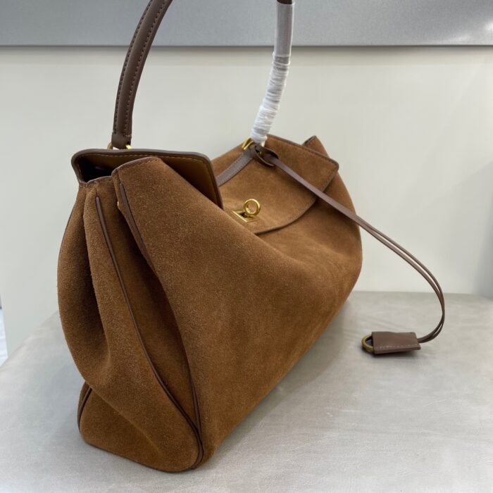 발렌시아가 로데오 핸드백 미디움 브라운 스웨이드 골드 장식 레플리카 미러급 SA급 S급 고퀄리티 최상급 하이엔드 가방 [여성] 4