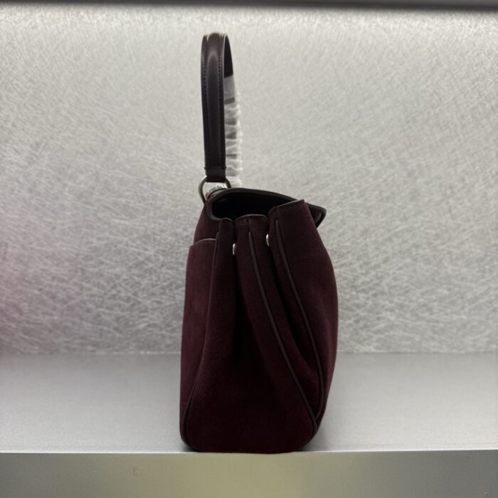 발렌시아가 로데오 핸드백 미디움 와인 스웨이드 실버 장식 레플리카 미러급 SA급 S급 고퀄리티 최상급 하이엔드 가방 [여성] 5