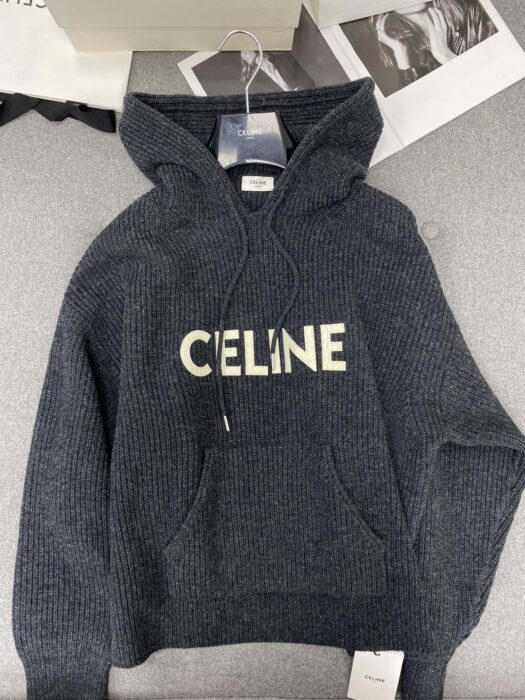 셀린느 모노그램 니트 후드티 블랙 레플리카 미러급 SA급 S급 고퀄리티 하이엔드 최상급 의류 [남성여성공용] 5