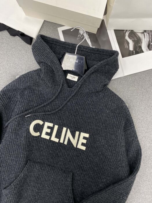 셀린느 모노그램 니트 후드티 블랙 레플리카 미러급 SA급 S급 고퀄리티 하이엔드 최상급 의류 [남성여성공용] 8