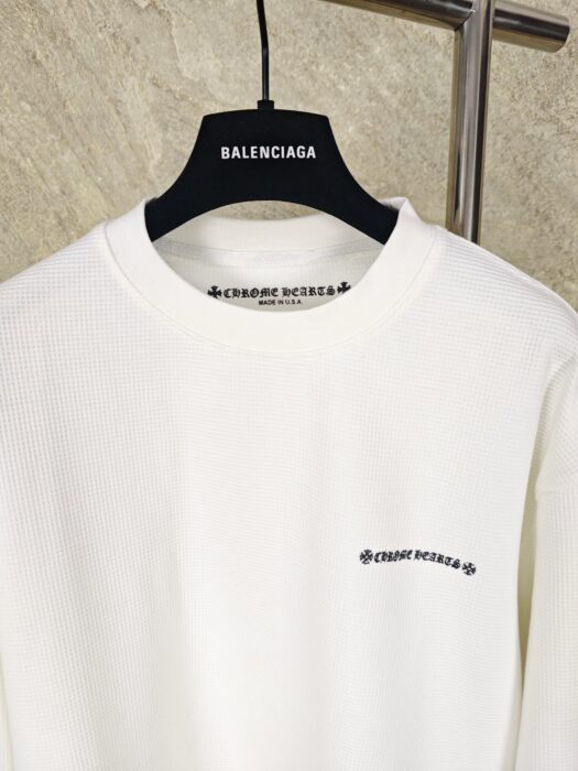 크롬하츠 매티 프린트 보이 와플 긴팔티 화이트 레플리카 미러급 SA급 S급 고퀄리티 하이엔드 최상급 의류 [남성여성공용] 5