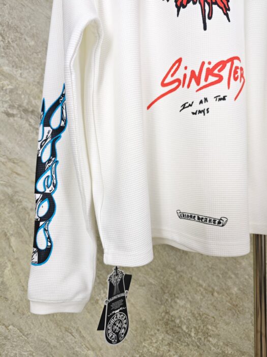 크롬하츠 매티 프린트 보이 와플 긴팔티 화이트 레플리카 미러급 SA급 S급 고퀄리티 하이엔드 최상급 의류 [남성여성공용] 7