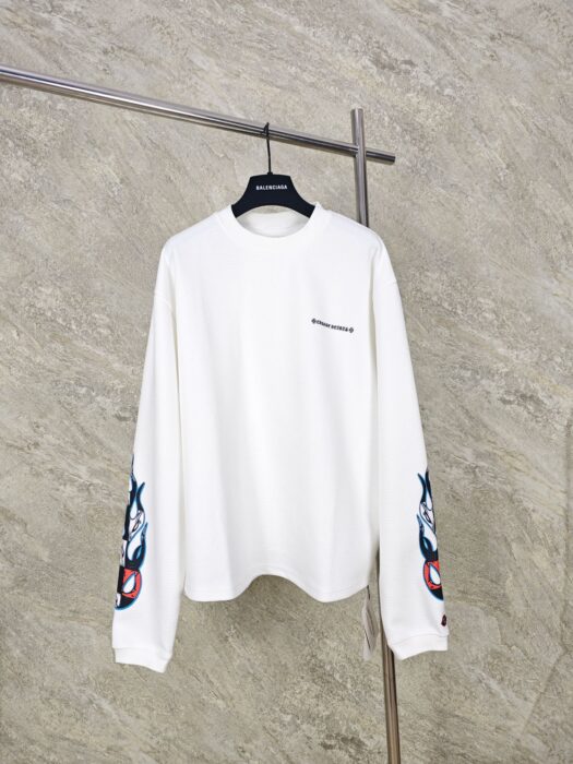 크롬하츠 매티 프린트 보이 와플 긴팔티 화이트 레플리카 미러급 SA급 S급 고퀄리티 하이엔드 최상급 의류 [남성여성공용] 4