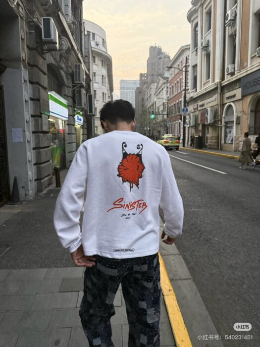 크롬하츠 매티 프린트 보이 와플 긴팔티 화이트 레플리카 미러급 SA급 S급 고퀄리티 하이엔드 최상급 의류 [남성여성공용] 2