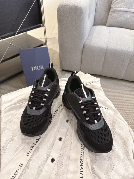 디올 B22 스니커즈 테크니컬 메쉬 스무스 카프스킨 블랙 남성용 4cm 레플리카 미러급 SA급 S급 고퀄리티 최상급 하이엔드 신발 [남성] 6