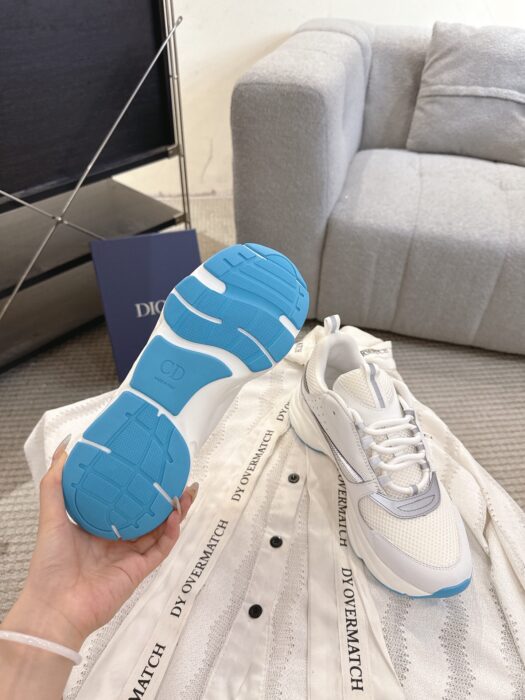 디올 B22 스니커즈 화이트 스카이 블루 카프스킨 남성용 4cm 레플리카 미러급 SA급 S급 고퀄리티 최상급 하이엔드 신발 [남성] 5