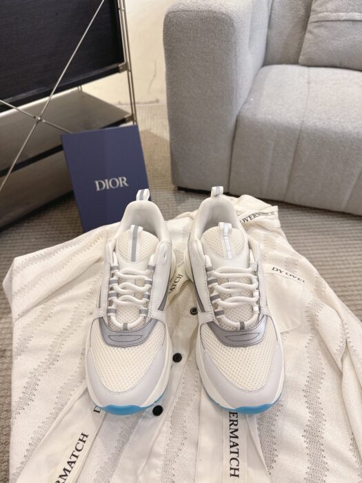 디올 B22 스니커즈 화이트 스카이 블루 카프스킨 남성용 4cm 레플리카 미러급 SA급 S급 고퀄리티 최상급 하이엔드 신발 [남성] 3