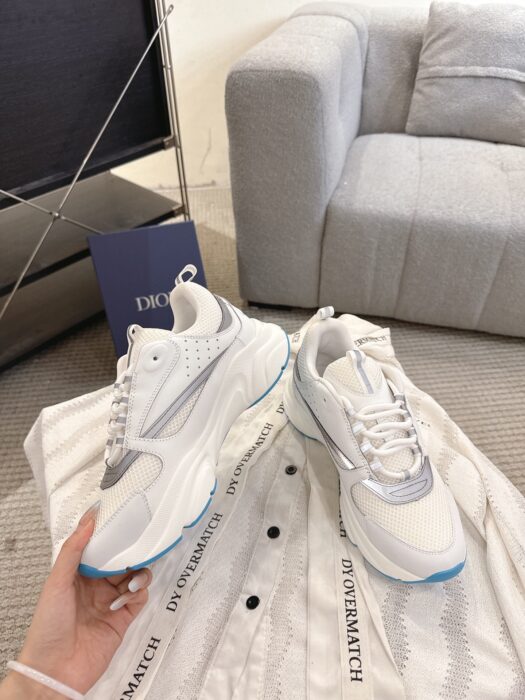디올 B22 스니커즈 화이트 스카이 블루 카프스킨 남성용 4cm 레플리카 미러급 SA급 S급 고퀄리티 최상급 하이엔드 신발 [남성] 6