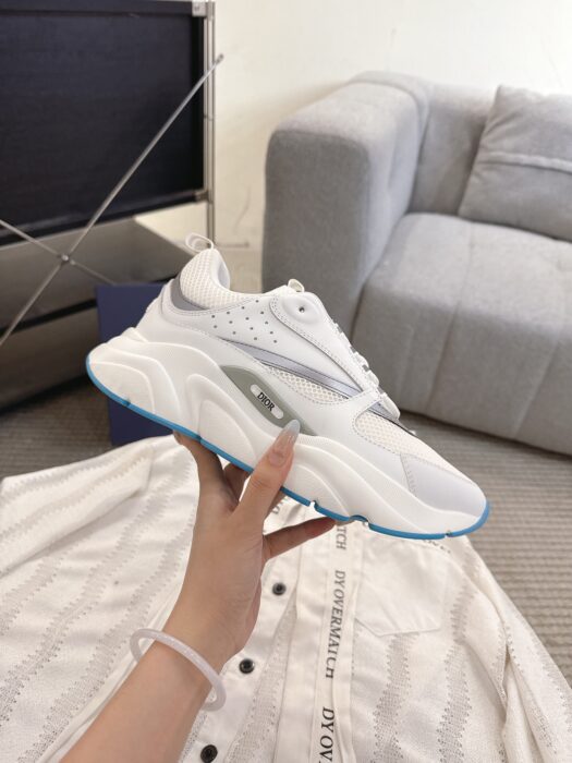 디올 B22 스니커즈 화이트 스카이 블루 카프스킨 남성용 4cm 레플리카 미러급 SA급 S급 고퀄리티 최상급 하이엔드 신발 [남성]