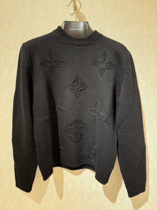 루이비통 엠벨리시드 니티드 크루넥 니트 블랙 1AJBWX 레플리카 미러급 SA급 S급 고퀄리티 하이엔드 최상급 의류 [남성여성공용] 3