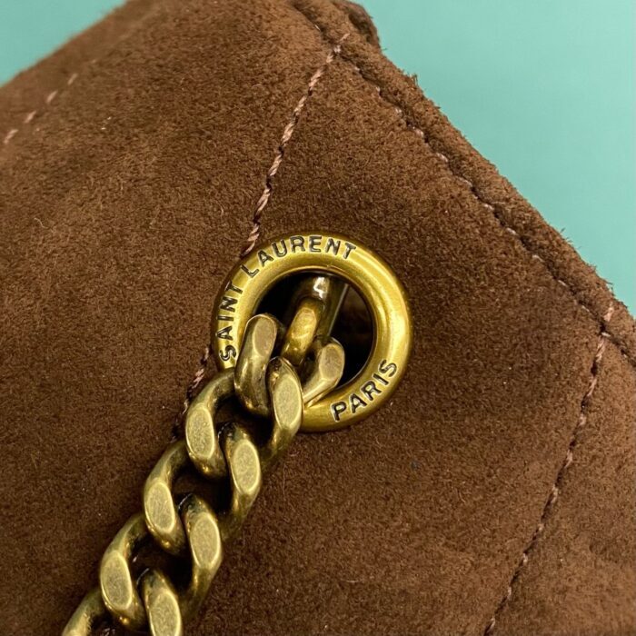 생로랑 루루 미니 마테라쎄 스웨이드 브라운 커피 821749 레플리카 미러급 SA급 S급 고퀄리티 최상급 하이엔드 가방 [여성] 10