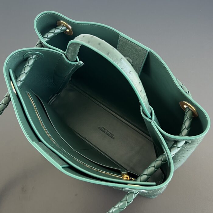 보테가베네타 미디엄 안디아모 흑녹색 817805 타조가죽 레플리카 미러급 SA급 S급 고퀄리티 최상급 하이엔드 가방 [여성] 3