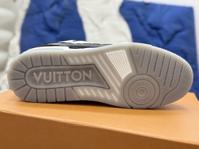 루이비통 LV 배색 가죽 트레이너 스니커즈 블랙 화이트 남성용 레플리카 미러급 SA급 S급 고퀄리티 최상급 하이엔드 신발 [남성] 2