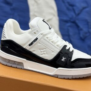 루이비통 LV 배색 가죽 트레이너 스니커즈 블랙 화이트 남성용 레플리카 미러급 SA급 S급 고퀄리티 최상급 하이엔드 신발 [남성]