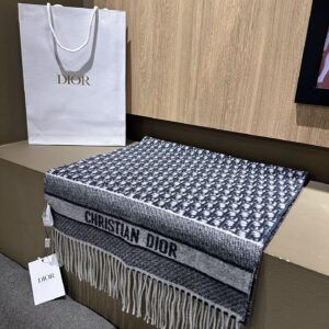 디올 오블리크 캐시미어 혼방 태슬 스카프 블루 레플리카 미러급 SA급 S급 고퀄리티 최상급 하이엔드 [남성여성공용]