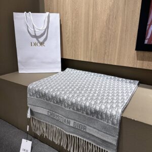 디올 오블리크 캐시미어 혼방 태슬 스카프 그레이 레플리카 미러급 SA급 S급 고퀄리티 최상급 하이엔드 [남성여성공용]