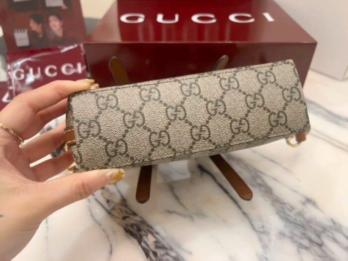 구찌 GG 엠블럼 미니백 855491 브라운 레플리카 미러급 SA급 S급 고퀄리티 최상급 하이엔드 가방 [여성] 9