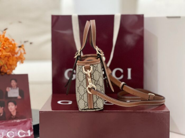 구찌 GG 엠블럼 미니백 855491 브라운 레플리카 미러급 SA급 S급 고퀄리티 최상급 하이엔드 가방 [여성] 5