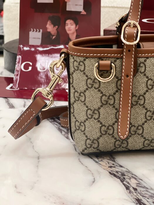 구찌 GG 엠블럼 미니백 855491 브라운 레플리카 미러급 SA급 S급 고퀄리티 최상급 하이엔드 가방 [여성] 8