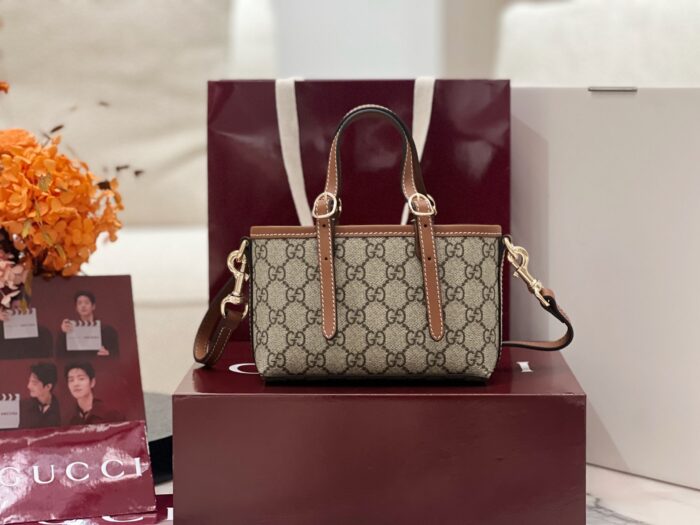 구찌 GG 엠블럼 미니백 855491 브라운 레플리카 미러급 SA급 S급 고퀄리티 최상급 하이엔드 가방 [여성] 2