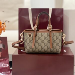 구찌 GG 엠블럼 미니백 855491 브라운 레플리카 미러급 SA급 S급 고퀄리티 최상급 하이엔드 가방 [여성]
