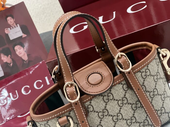 구찌 GG 엠블럼 미니백 855491 브라운 레플리카 미러급 SA급 S급 고퀄리티 최상급 하이엔드 가방 [여성] 7