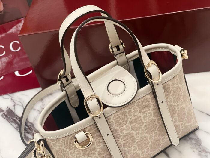구찌 GG 엠블럼 미니백 855491 베이지 레플리카 미러급 SA급 S급 고퀄리티 최상급 하이엔드 가방 [여성] 7