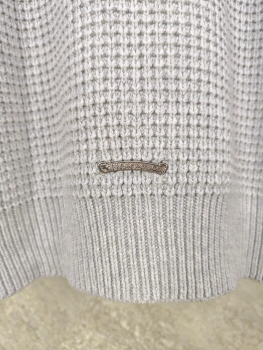 크롬하츠 소매 십자가 캐시미어 혼방 니트 그레이 레플리카 미러급 SA급 S급 고퀄리티 하이엔드 최상급 의류 [남성여성공용] 13