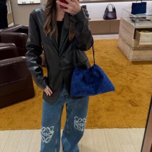 보테가베네타 더스트 백 796728 다크 블루 스웨이드 레플리카 미러급 SA급 S급 고퀄리티 최상급 하이엔드 가방 [여성]