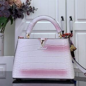 루이비통 카퓌신 BB 악어무늬 화이트 핑크 레플리카 미러급 SA급 S급 고퀄리티 최상급 하이엔드 가방 [여성]