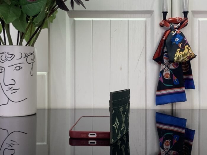 루이비통 더블 카드 홀더 흑녹색 M14791 레플리카 미러급 SA급 S급 고퀄리티 최상급 하이엔드 지갑 [남성여성공용] 4