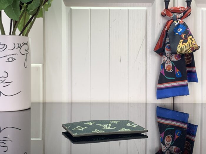 루이비통 더블 카드 홀더 흑녹색 M14791 레플리카 미러급 SA급 S급 고퀄리티 최상급 하이엔드 지갑 [남성여성공용] 5