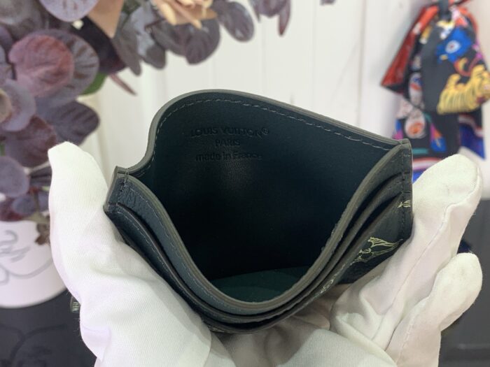 루이비통 더블 카드 홀더 흑녹색 M14791 레플리카 미러급 SA급 S급 고퀄리티 최상급 하이엔드 지갑 [남성여성공용] 3