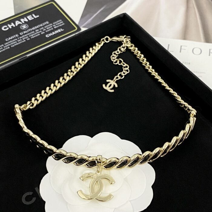 샤넬 CC로고 펜던트 레더 체인 목걸이 레플리카 미러급 SA급 S급 고퀄리티 최상급 하이엔드 악세사리 [여성] 4