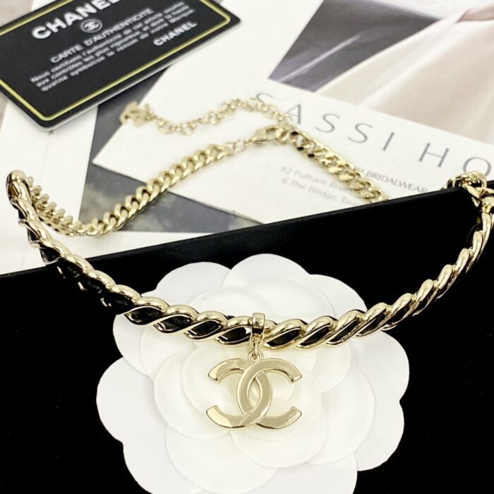 샤넬 CC로고 펜던트 레더 체인 목걸이 레플리카 미러급 SA급 S급 고퀄리티 최상급 하이엔드 악세사리 [여성] 6