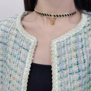 샤넬 CC로고 펜던트 레더 체인 목걸이 레플리카 미러급 SA급 S급 고퀄리티 최상급 하이엔드 악세사리 [여성]