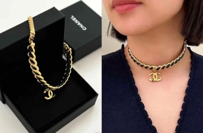 샤넬 CC로고 펜던트 레더 체인 목걸이 레플리카 미러급 SA급 S급 고퀄리티 최상급 하이엔드 악세사리 [여성] 2
