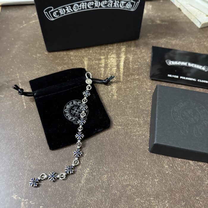 크롬하츠 빈티지 십자카 체인 팔찌 블루 레플리카 미러급 SA급 S급 고퀄리티 최상급 하이엔드 악세사리 [남성여성공용] 3