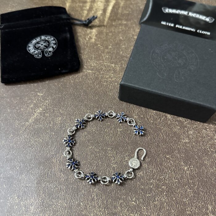 크롬하츠 빈티지 십자카 체인 팔찌 블루 레플리카 미러급 SA급 S급 고퀄리티 최상급 하이엔드 악세사리 [남성여성공용] 4