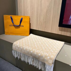 루이비통 게임 온 스카프 베이지 양털 스카프 레플리카 미러급 SA급 S급 고퀄리티 최상급 하이엔드 머플러 목도리 [남성여성공용]