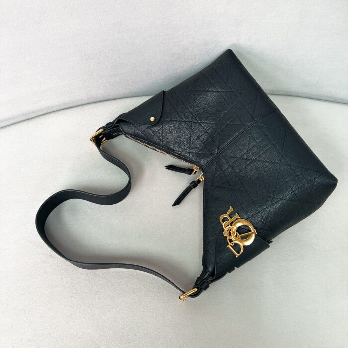 디올 보야주 미디움 백 플랫 매크로까나쥬 크링클 카프스킨 블랙 M2846 레플리카 미러급 SA급 S급 고퀄리티 최상급 하이엔드 가방 [여성] 5