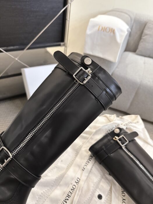디올 레더 D 스코츠 지퍼 롱 부츠 블랙 레플리카 미러급 SA급 S급 고퀄리티 최상급 하이엔드 신발 [여성] 6