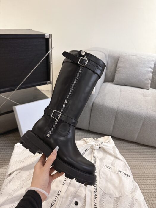 디올 레더 D 스코츠 지퍼 롱 부츠 블랙 레플리카 미러급 SA급 S급 고퀄리티 최상급 하이엔드 신발 [여성]