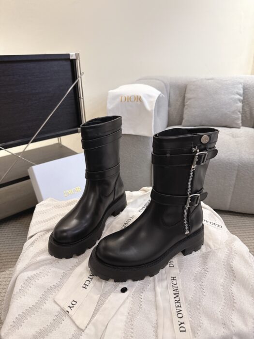 디올 레더 D 스코츠 지퍼 앵클부츠 블랙 레플리카 미러급 SA급 S급 고퀄리티 최상급 하이엔드 신발 [여성] 2