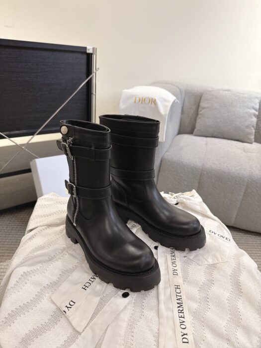 디올 레더 D 스코츠 지퍼 앵클부츠 블랙 레플리카 미러급 SA급 S급 고퀄리티 최상급 하이엔드 신발 [여성] 3